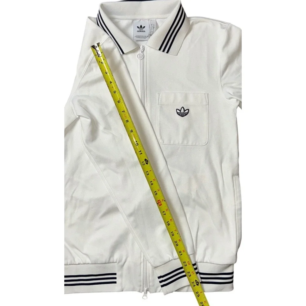 Adidas White Daily Free Time Kara Zip-up Track Jacket Athletic DY4076 Size Small
